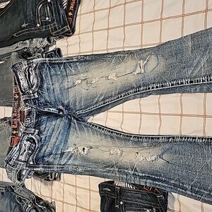 Rock Revival 31x30 Peacoat Boot Distressed